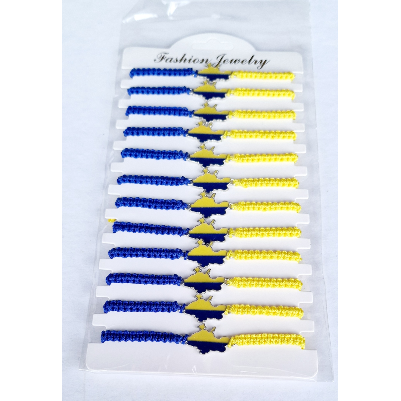 Брослет патріотичний з картою України