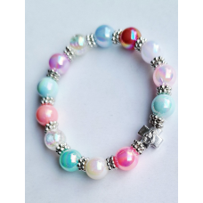 Брослет з бусінками на резинці