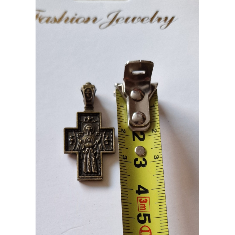 Хрестик натільний “Федоровський “ металевий православний