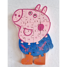 Пазл з англійським алфавітом і цифрами