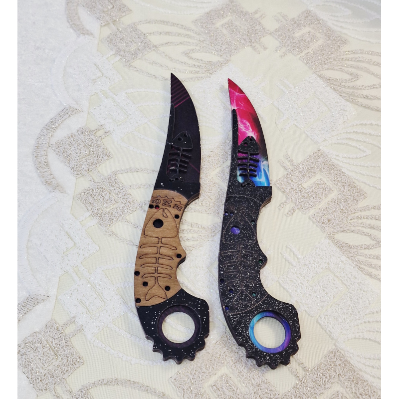 Дерев'яний сувенірний ніж керамбіт "Кіготь"-безпечна іграшка для дітей Дерев'яний сувенірний ніж керамбіт "Кіготь"-безпечна іграшка для дітей