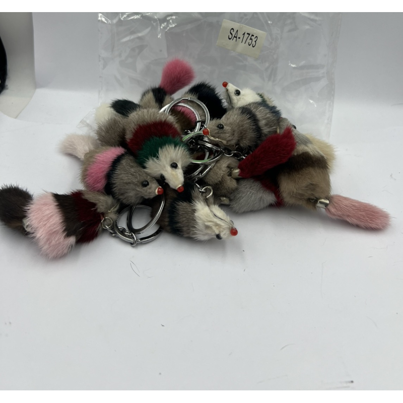 Брилок з хутра-мишка Брилок з хутра-мишка