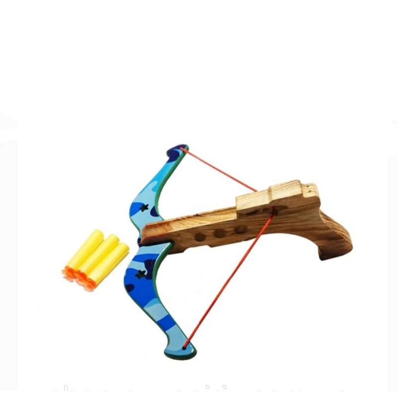 Дитячий дерев“яний арбалет на присосках