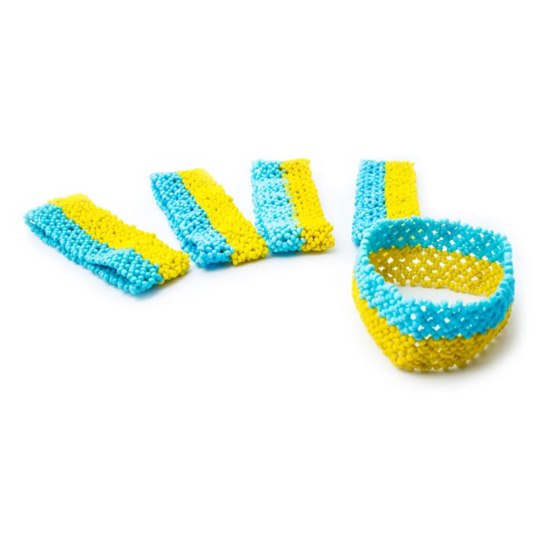 Брослет на руку патріотичний блакитно-жовтий