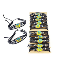 Брослет шкіряний написом Україна  Патріотичний