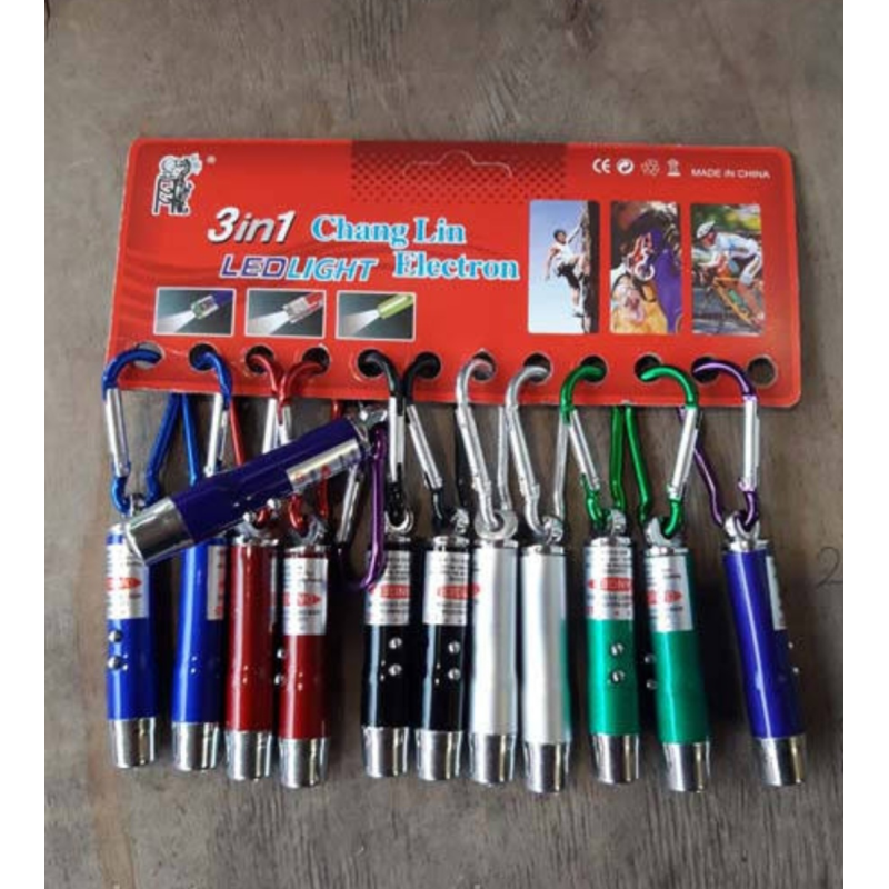 Брилок з фонариком світодіодний ,лазер