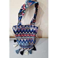 Жіноча сумка на плече з українським принтом