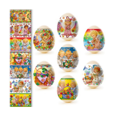 Наклейки на пасхальные яйца,термопленка для яиц