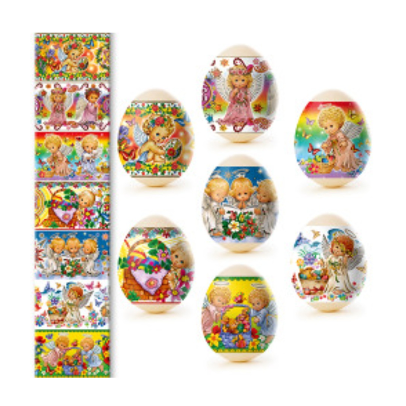 Наклейки на пасхальные яйца,термопленка для яиц