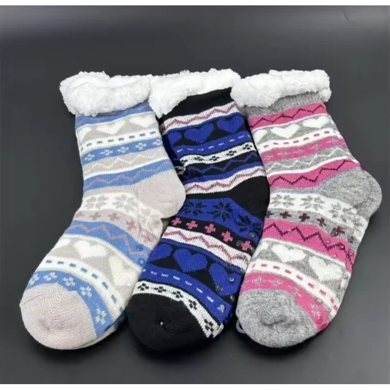 Шкарпетки жіноч флісові з силіконовими стоперами