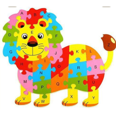 Пазл з англійським алфавітом і ціфрамі Левеня