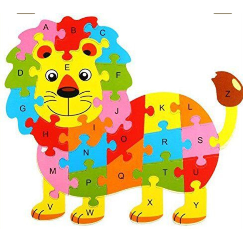 Пазл з англійським алфавітом і ціфрамі Левеня