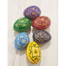 Розписні крашанки, дерев“яні великодні яйця, писанки