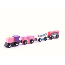 Паровозик дерев“яний з магнітами 4вагони