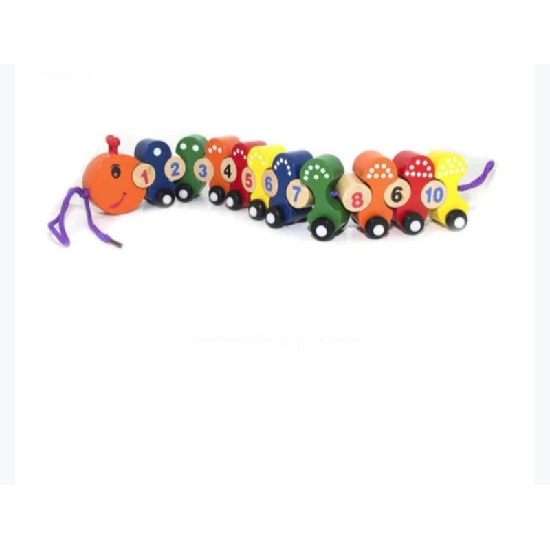 Іграшковий паровозик на шнурівці