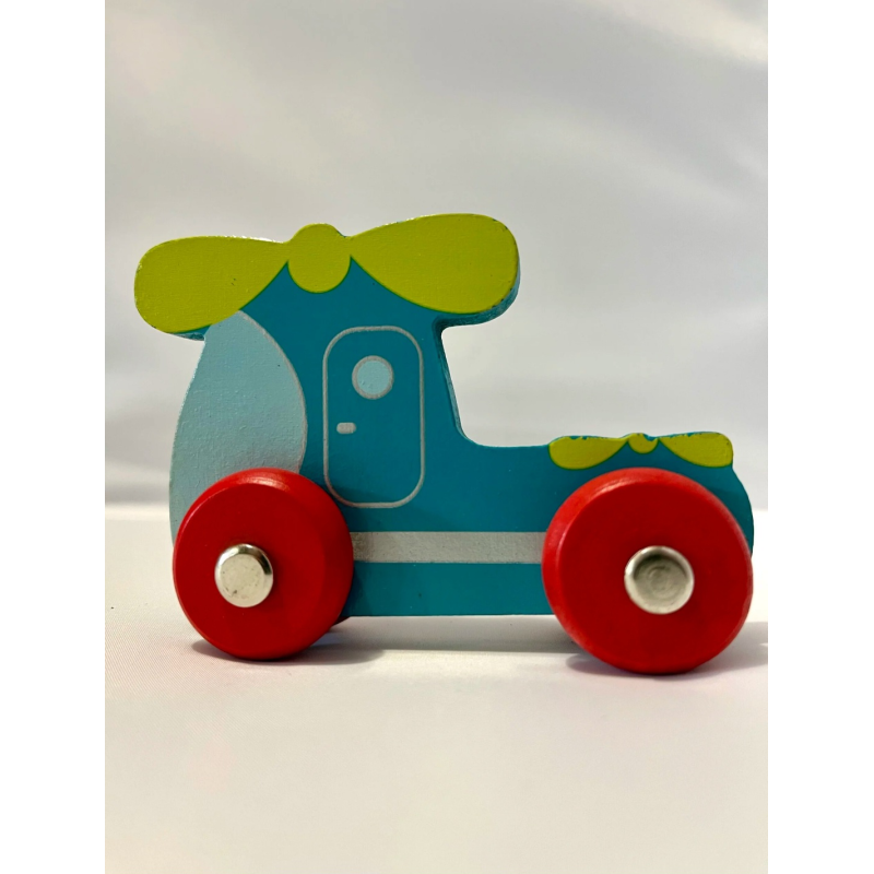 Машинка з дерева Вертольотик