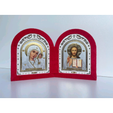 Ікона розкладна в бархаті 17×14 