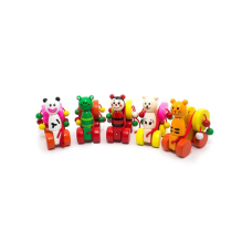 Машинка каталка на шнурку