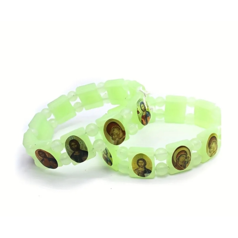 Брослет на руку фосфорний з іконками Брослет на руку фосфорний з іконками