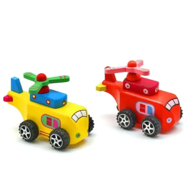 Дитяча  іграшка вертоліт з дерева