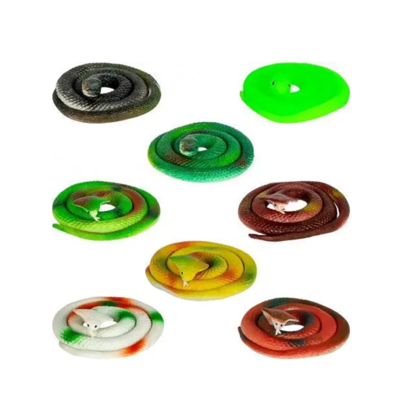 Змія резинова різних кольорів