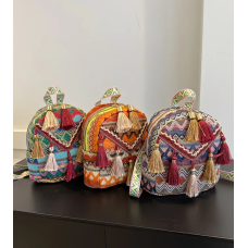 Сумка-рюкзак з тканини з орнаментом